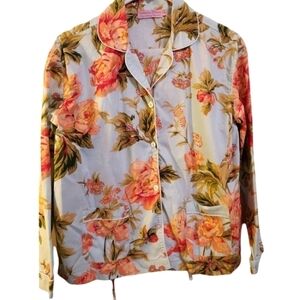 Victorian classics by Nancy charlot 2 pc pajamas set floral smal